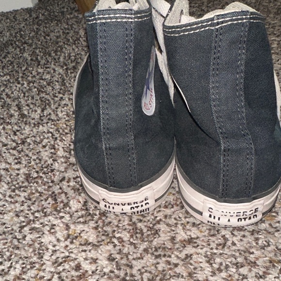 Converse Black and White High-Top Sneakers - Picture 4 of 5